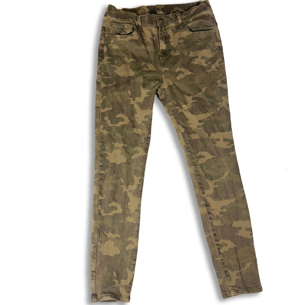 Grace & Lace Camo Mid-Rise Cotton Jegging Pants Y2K Grunge Womens Size L